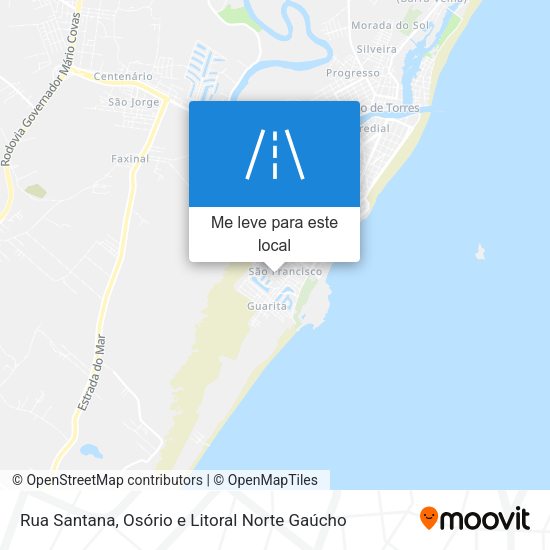 Rua Santana mapa