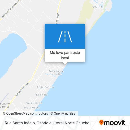 Rua Santo Inácio mapa
