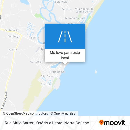Rua Sirilo Sartori mapa