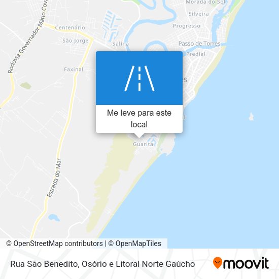 Rua São Benedito mapa