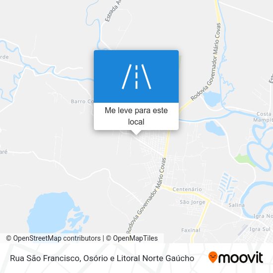 Rua São Francisco mapa