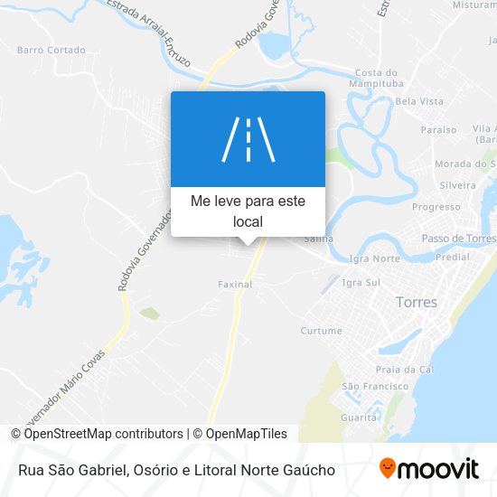 Rua São Gabriel mapa