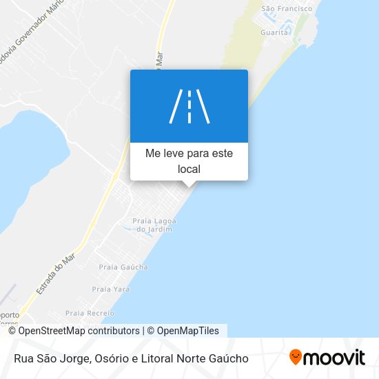 Rua São Jorge mapa