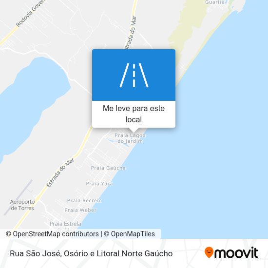 Rua São José mapa