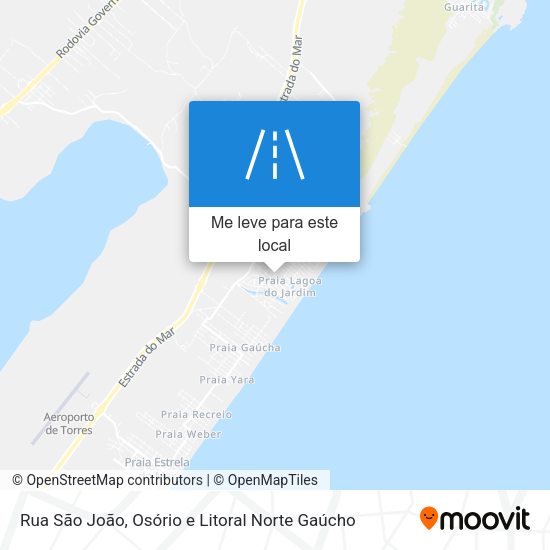Rua São João mapa