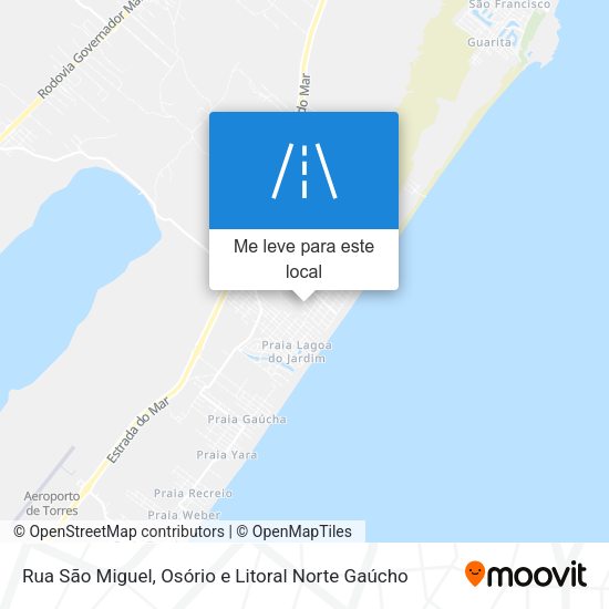 Rua São Miguel mapa