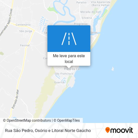 Rua São Pedro mapa