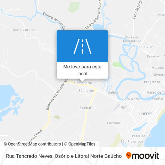 Rua Tancredo Neves mapa