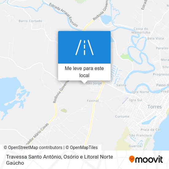Travessa Santo Antônio mapa
