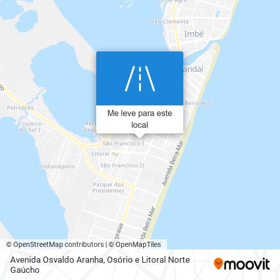 Avenida Osvaldo Aranha mapa