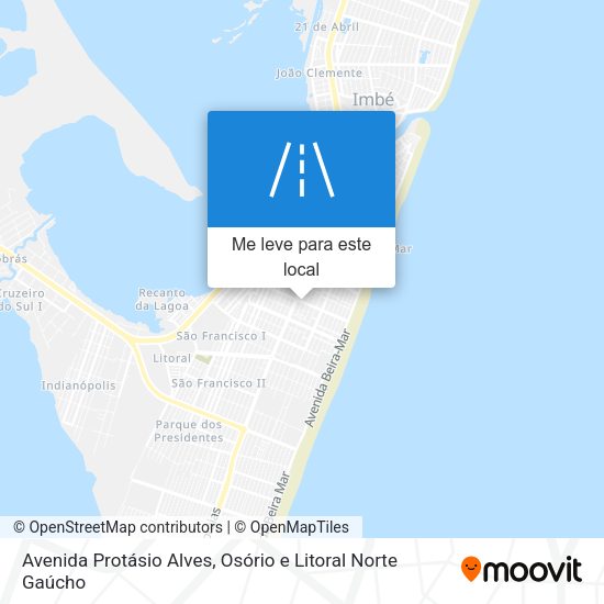 Avenida Protásio Alves mapa