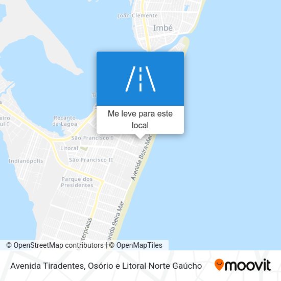 Avenida Tiradentes mapa