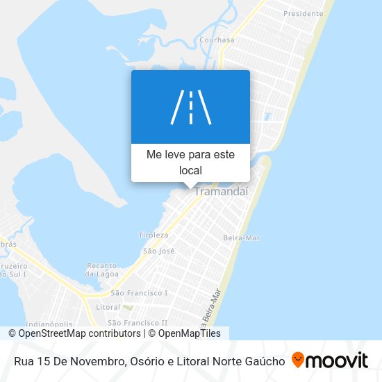 Rua 15 De Novembro mapa