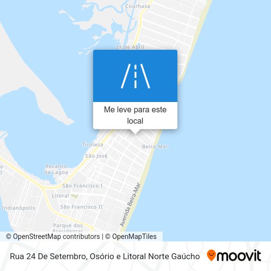Rua 24 De Setembro mapa