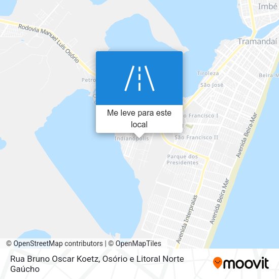 Rua Bruno Oscar Koetz mapa
