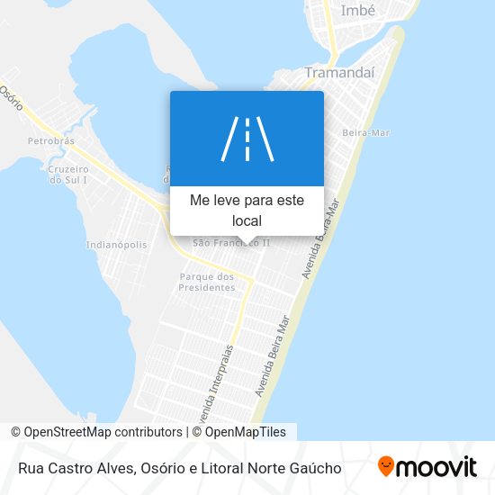Rua Castro Alves mapa
