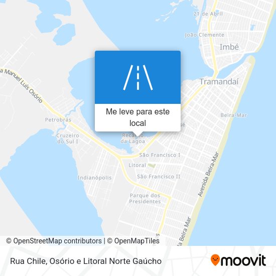 Rua Chile mapa