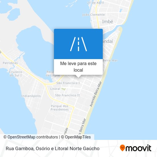 Rua Gamboa mapa