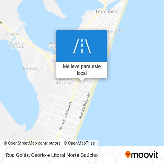 Rua Goiás mapa