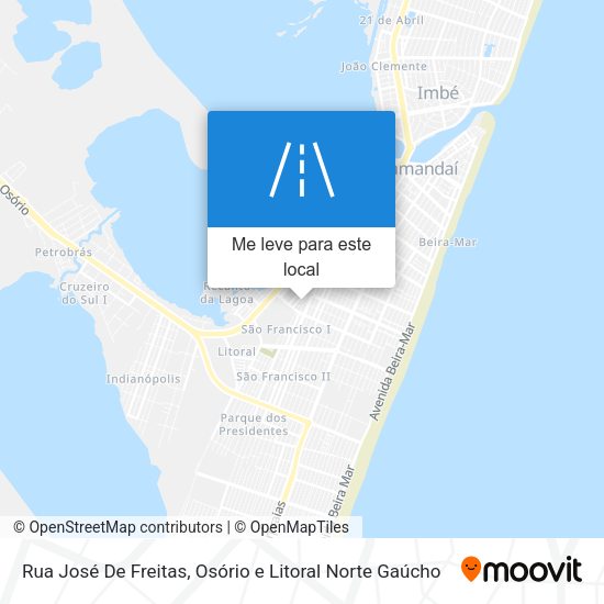 Rua José De Freitas mapa