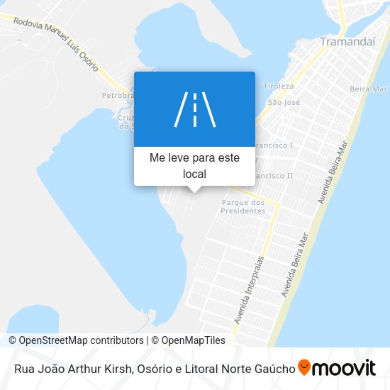 Rua João Arthur Kirsh mapa