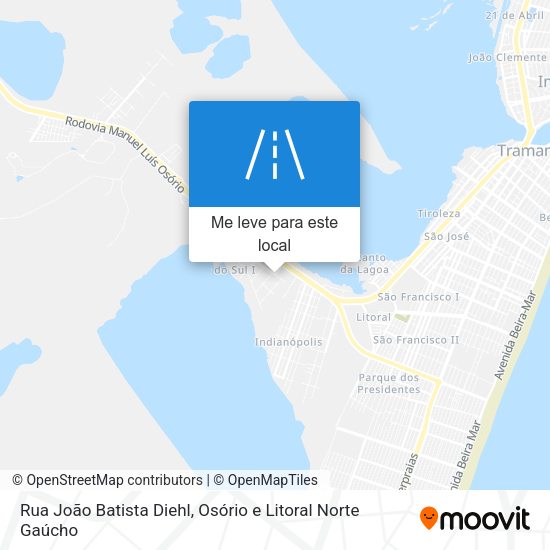 Rua João Batista Diehl mapa