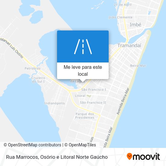 Rua Marrocos mapa
