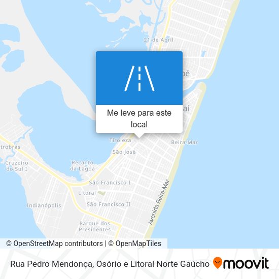 Rua Pedro Mendonça mapa