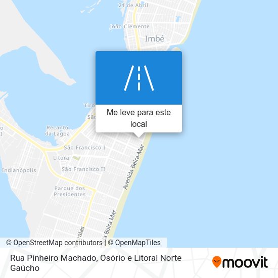 Rua Pinheiro Machado mapa