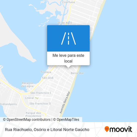 Rua Riachuelo mapa