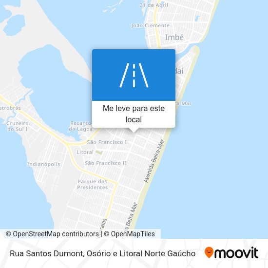 Rua Santos Dumont mapa