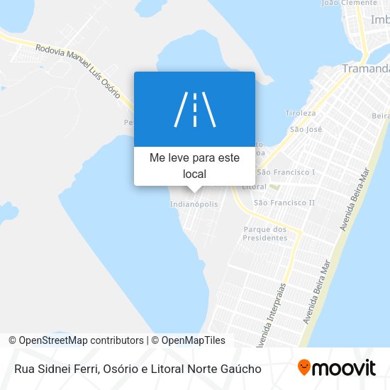 Rua Sidnei Ferri mapa