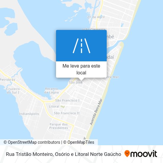 Rua Tristão Monteiro mapa