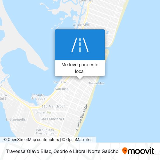 Travessa Olavo Bilac mapa