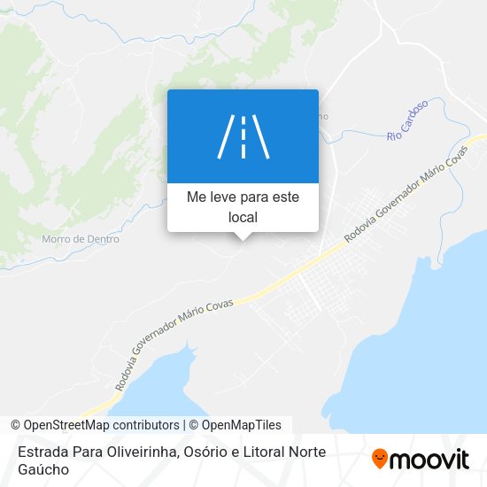 Estrada Para Oliveirinha mapa