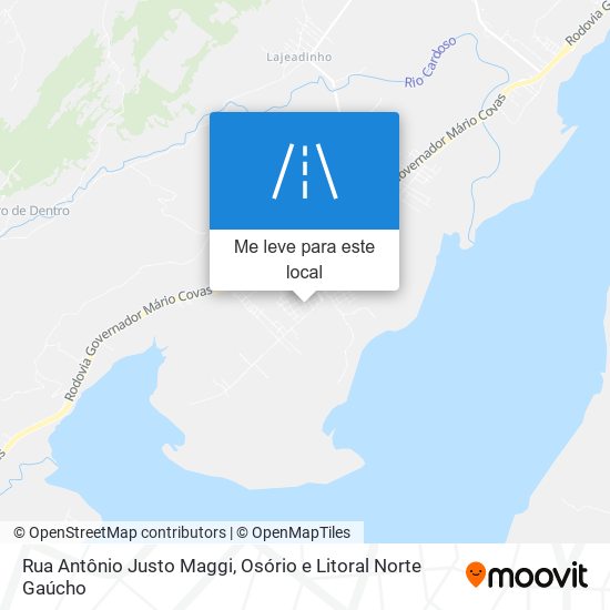 Rua Antônio Justo Maggi mapa
