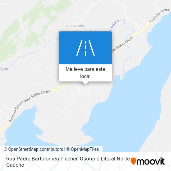 Rua Padre Bartolomeu Tiecher mapa