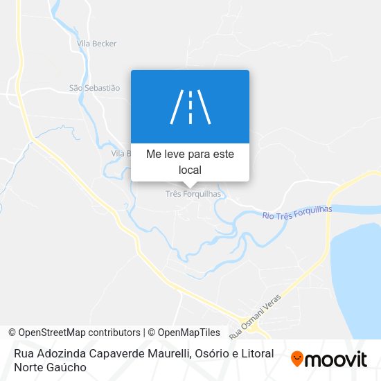 Rua Adozinda Capaverde Maurelli mapa