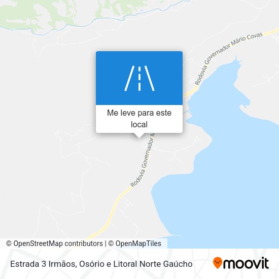Estrada 3 Irmãos mapa