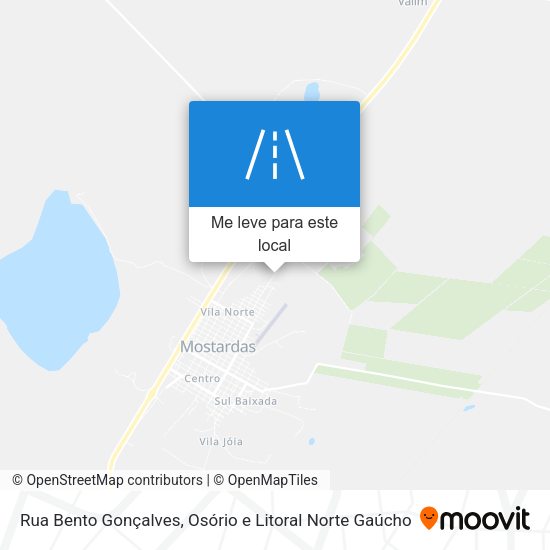 Rua Bento Gonçalves mapa