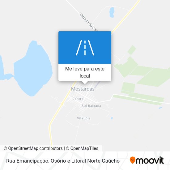 Rua Emancipação mapa