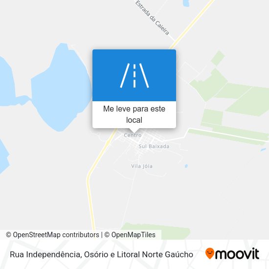 Rua Independência mapa