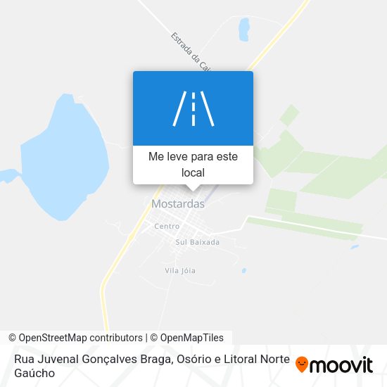 Rua Juvenal Gonçalves Braga mapa