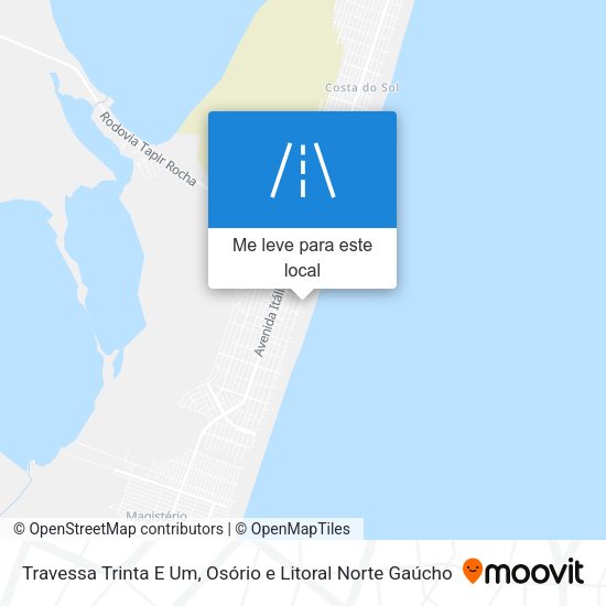 Travessa Trinta E Um mapa