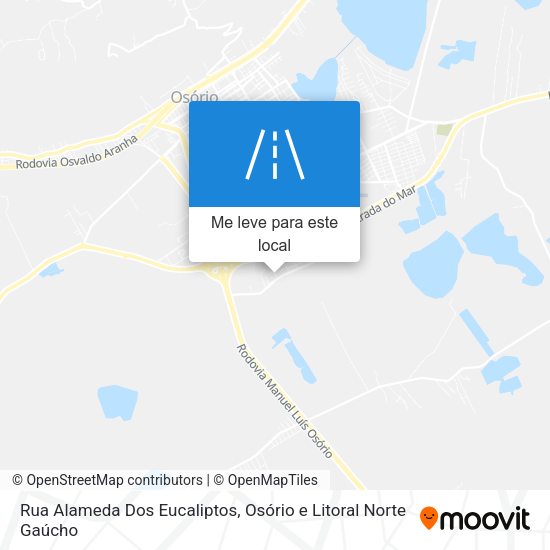 Rua Alameda Dos Eucaliptos mapa