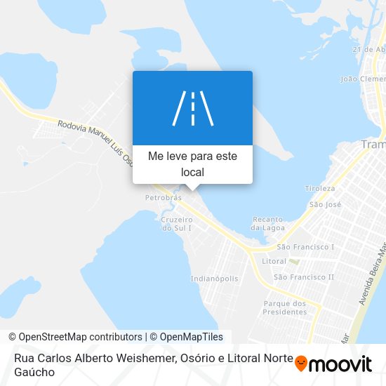 Rua Carlos Alberto Weishemer mapa