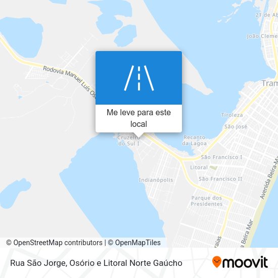 Rua São Jorge mapa