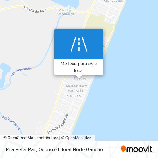 Rua Peter Pan mapa