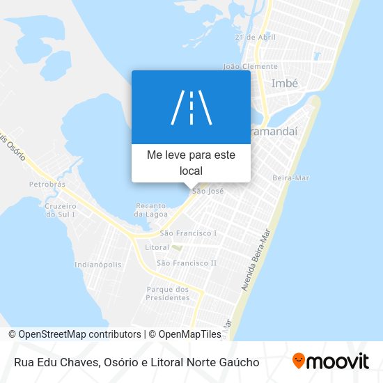 Rua Edu Chaves mapa