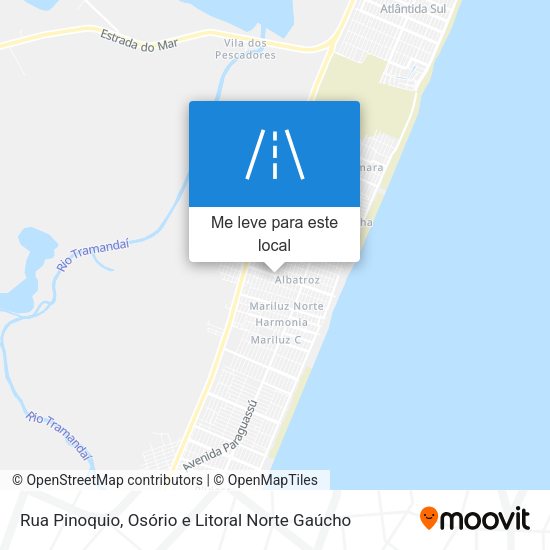Rua Pinoquio mapa